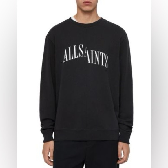 ALL SAINTS Dropout Crewneck Sweatshirt Size L - Picture 1 of 12